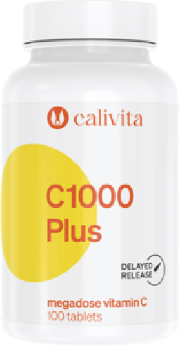 C 1000 Plus Calivita – opakowanie suplementu z witaminą C 1000 mg i dziką różą