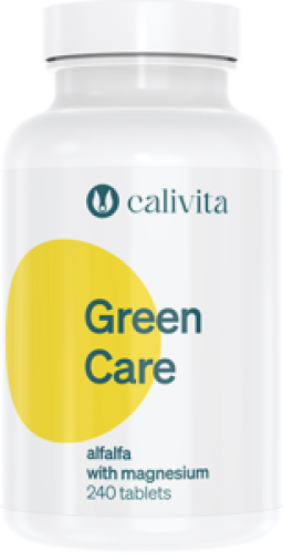 Green Care Calivita – suplement diety z lucerną siewną i magnezem dla wsparcia witalności, energii i zdrowego wyglądu.