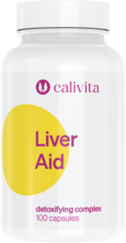 Opakowanie suplementu diety Calivita Liver Aid wspierającego prawidłowe funkcjonowanie wątroby