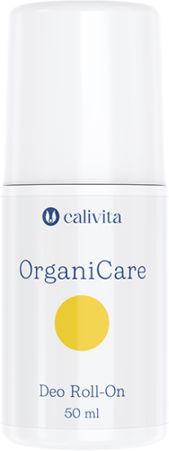 OrganiCare Deo Roll-On Calivita – ekologiczny dezodorant w kulce z naturalnymi ekstraktami roślinnymi, zapewniający 24h świeżości i ochronę delikatnej skóry.