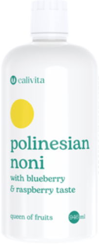 Opakowanie suplementu diety Polinesian Noni Calivita z liofilizowanych owoców noni