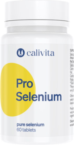 Opakowanie suplementu diety Pro Selenium Calivita wspierającego odporność, tarczycę, włosy i płodność