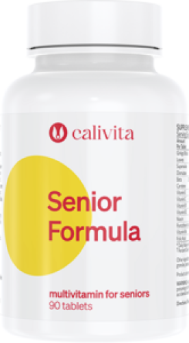 Opakowanie suplementu diety Senior Formula Calivita, multiwitamina dla osób po 50. roku życia.