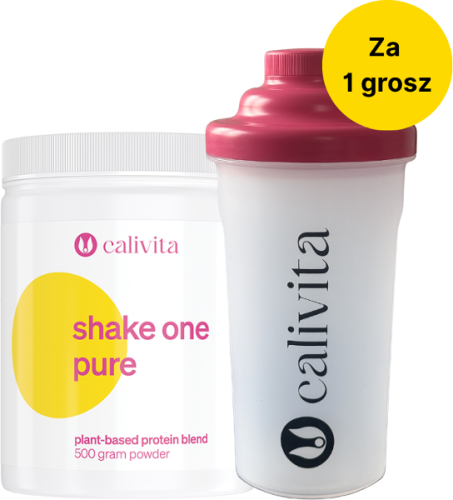 Opakowanie odżywki białkowo-węglowodanowej Shake One Pure White Chocolate Raspberry 500g Calivita