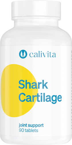 Opakowanie suplementu diety Calivita Shark Cartilage 90 tabletek wspierającego kości i stawy