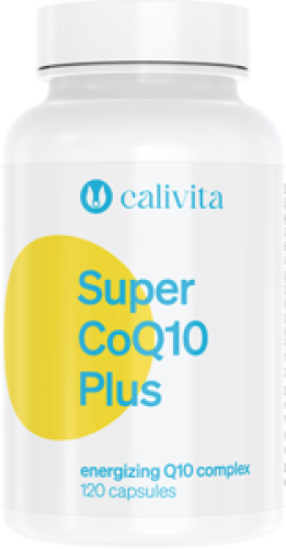 Opakowanie suplementu diety Super CoQ10 Plus Calivita wspierającego energię, odporność i urodę