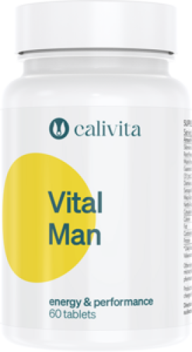 VitalMan Calivita – suplement diety wspierający męską witalność, libido i odporność na stres. Opakowanie produktu.