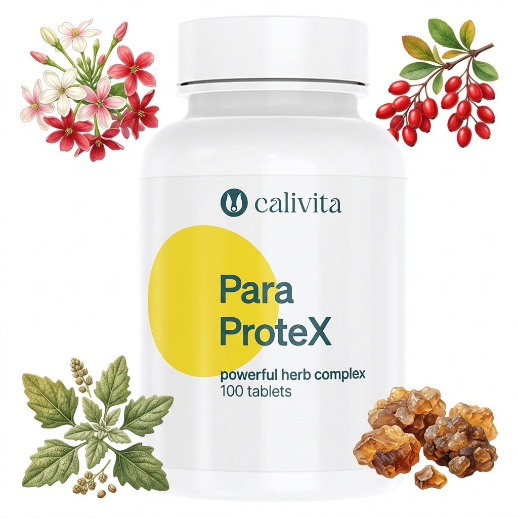 Paraprotex Calivita – etykieta ze szczegółowym składem produktu